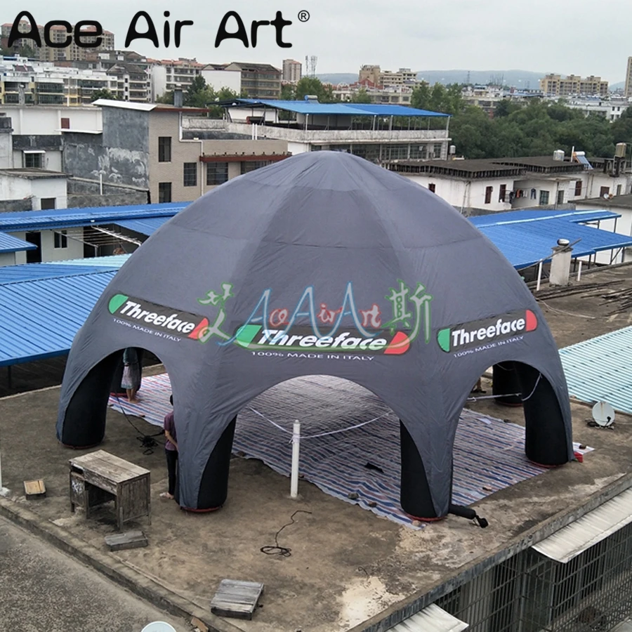 Giant 10m Diameter Black 8-Leg Spider Tentage Outdoor Car Shelter and Event Station for Parties and Marquees