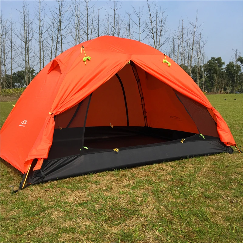 Outdoor Waterproof Pole Aluminum Tent Double Layers Dome Camping Tent Sunshade Tent