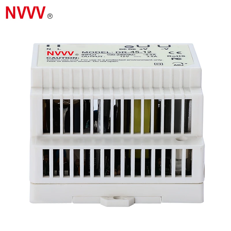 DR-45w-12v AC to DC 45W Transformer Industrial DIN-Rail 12vdc power supply din rail  for industrial DR-45-12
