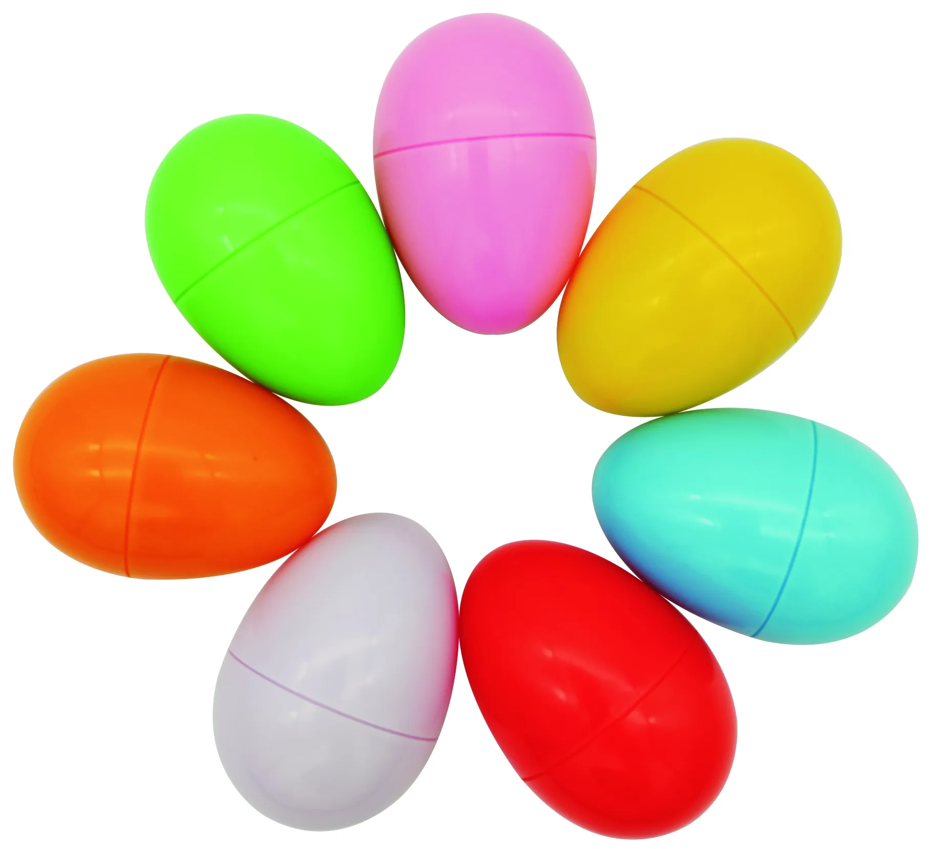 Plastic musical instrument egg shakers