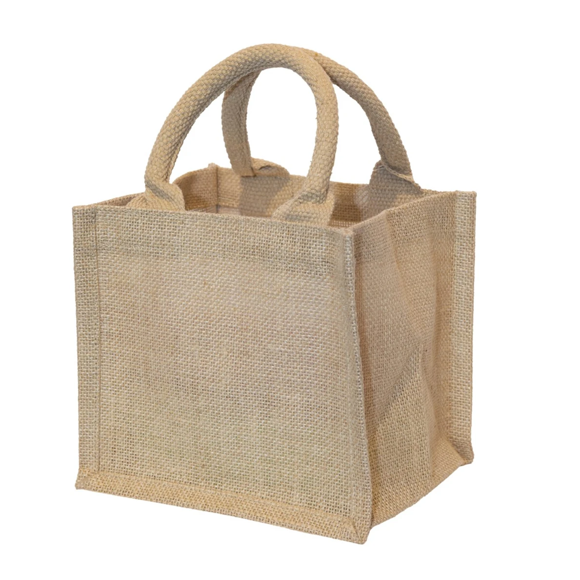 Eco-Friendly Small Jute Burlap Decorating Tote Beach bag Reusable shopping bag recycled wholesale
