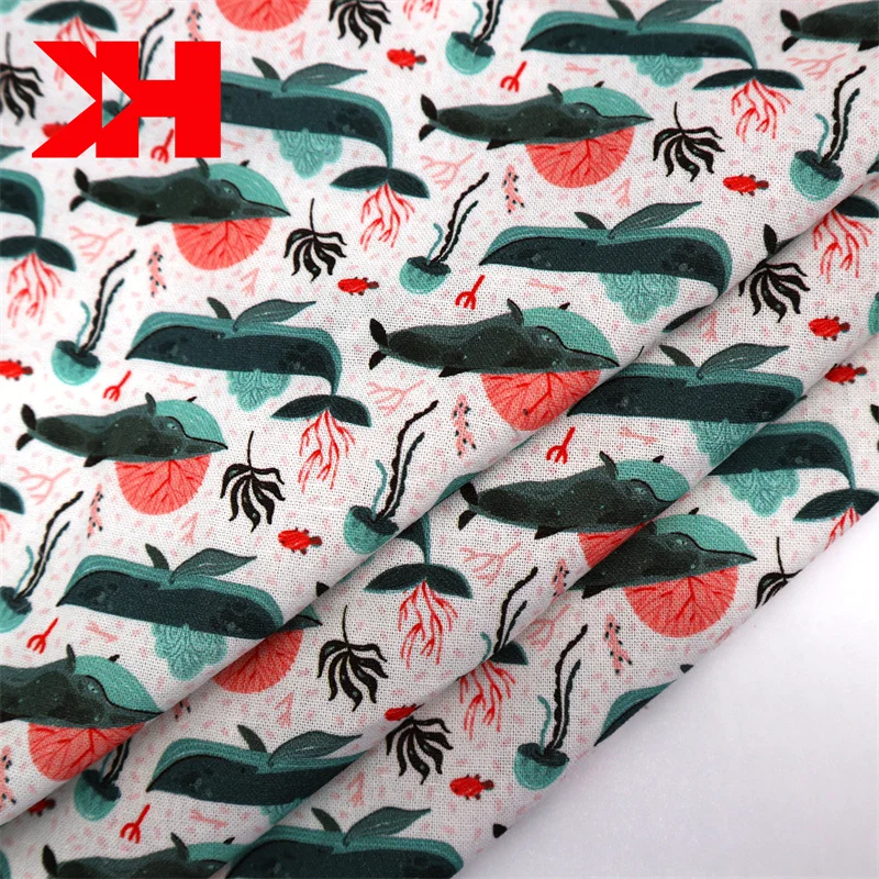 stock printing cotton t-shirt fabrics cotton organic fabric for shirt