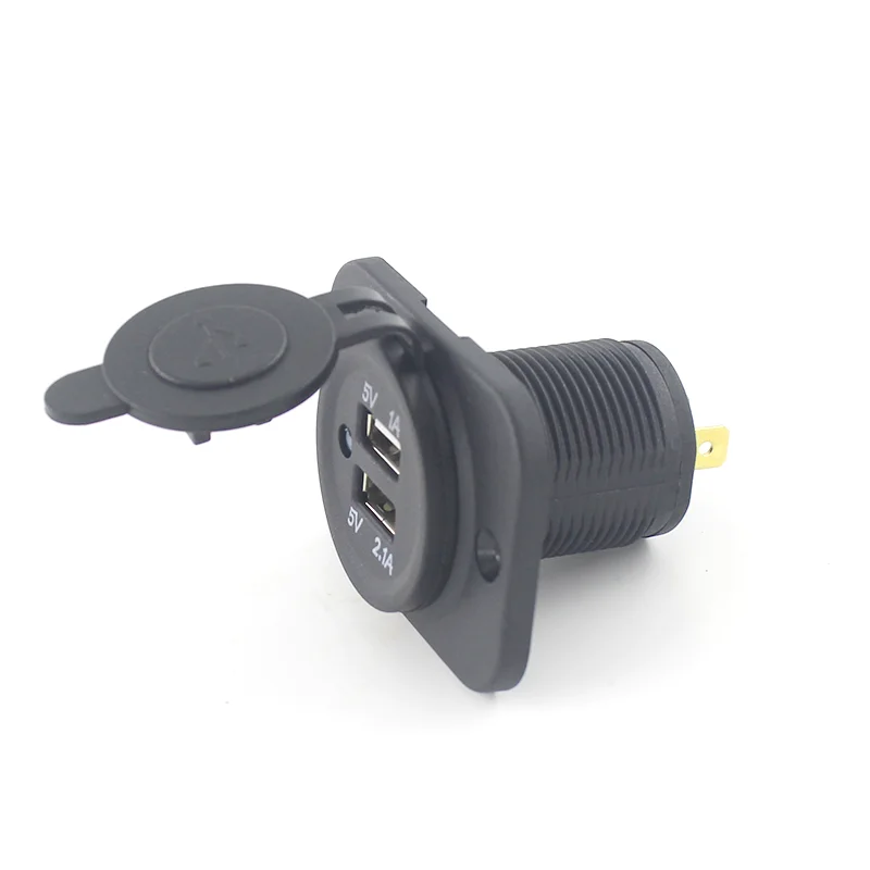 Auto Car Bus Universal 5v 3.1a Dual Usb Car Charger For Mobile Tablet Devices for Car Motorcycle Boat RV Caravan