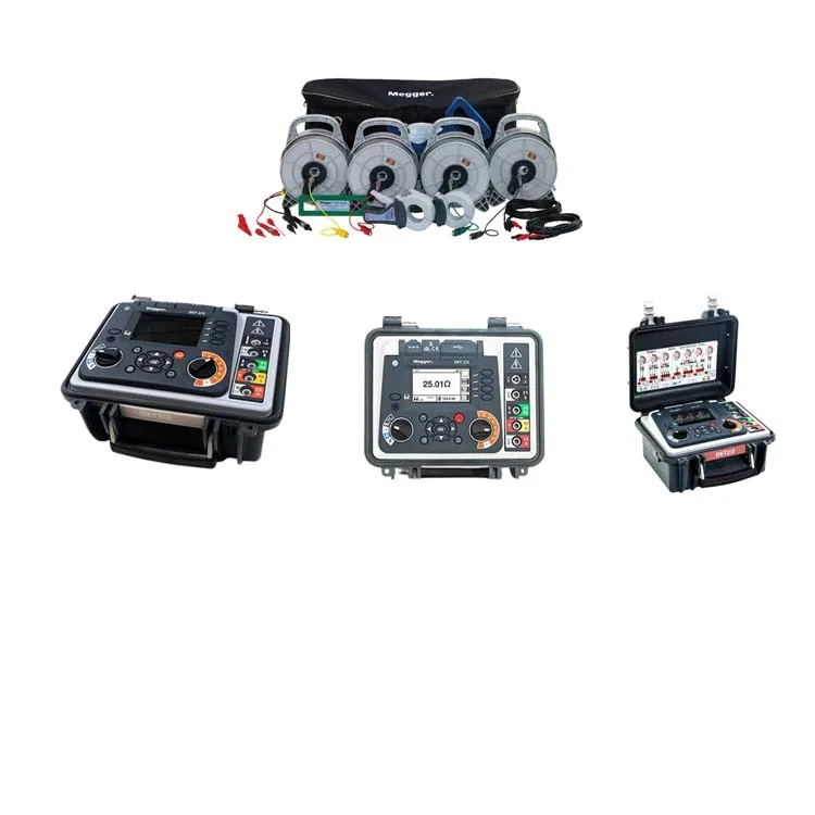Megger DET2/3 Earth Tester100M KIT LG1/P1/P2/P3/P4/P5 Test Kit with 100m Reels Spikes Clamps