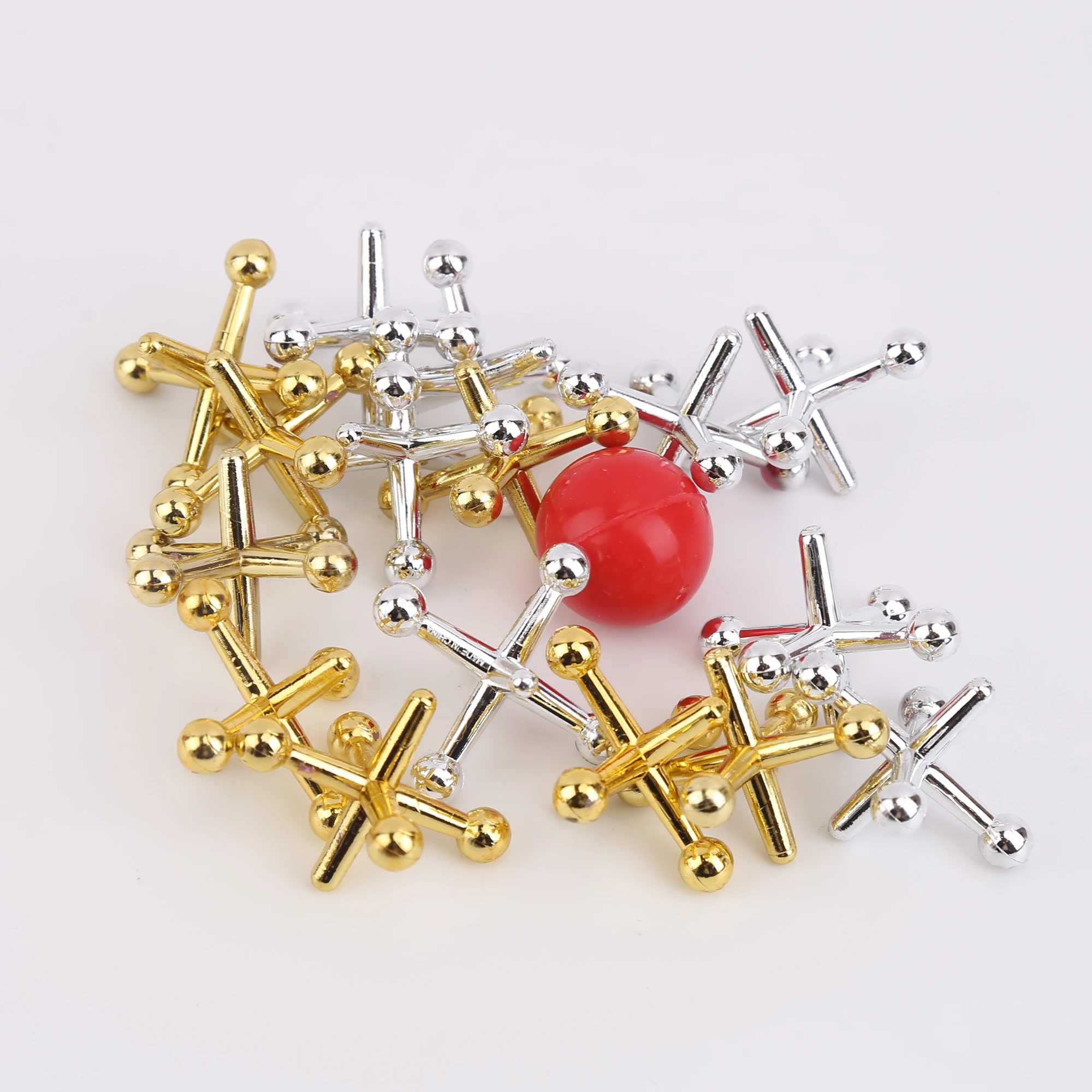 Easter Party Favors Jacks Game With Ball, Old School Jax Game Toys Vintage Board Traditional Table Games  For Kid Adults