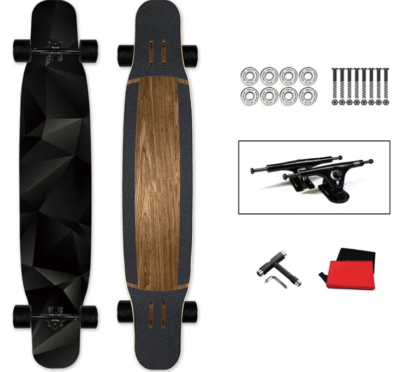 Wholesale Skateboard With Wheels Custom Maple Longboard Street Social Skate Board
