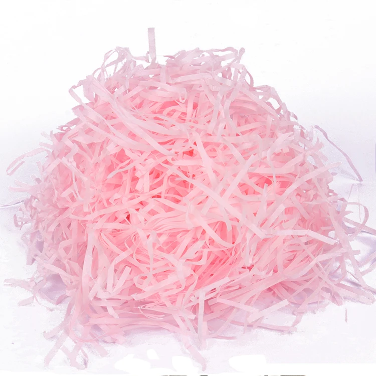 Lafite Paper Grass Colorful Shredded Paper PP Grass Shredded Paper Packing For Gift Package Box Filling