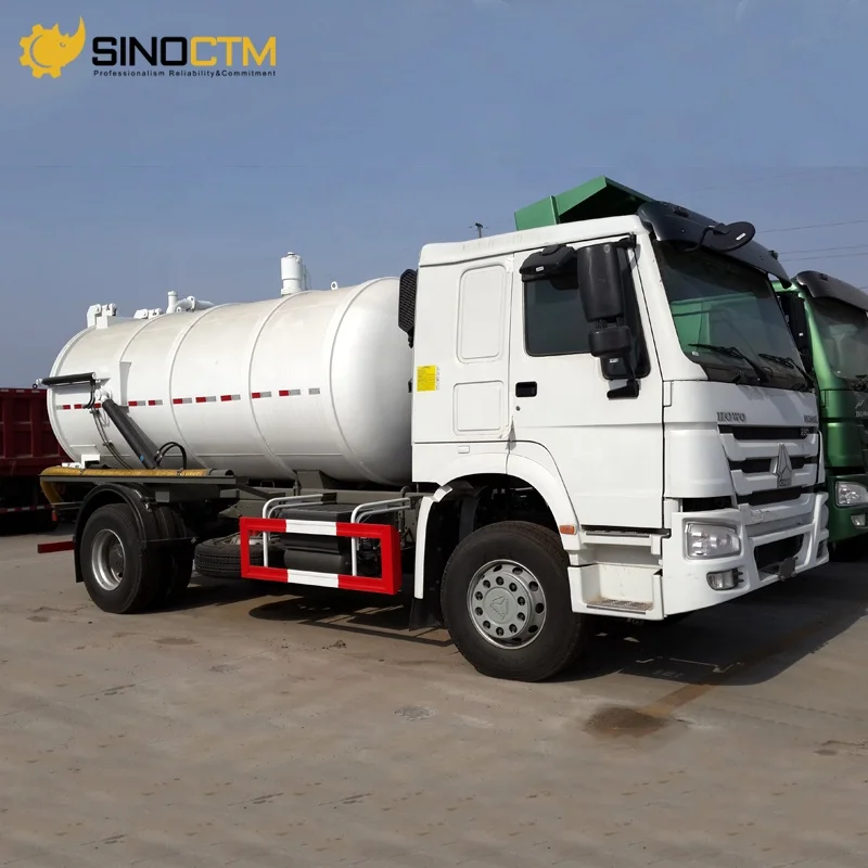 Howo 4x2 10cbm Waste Water Suction Tanker Truck Sewage Suction Truck For Sale