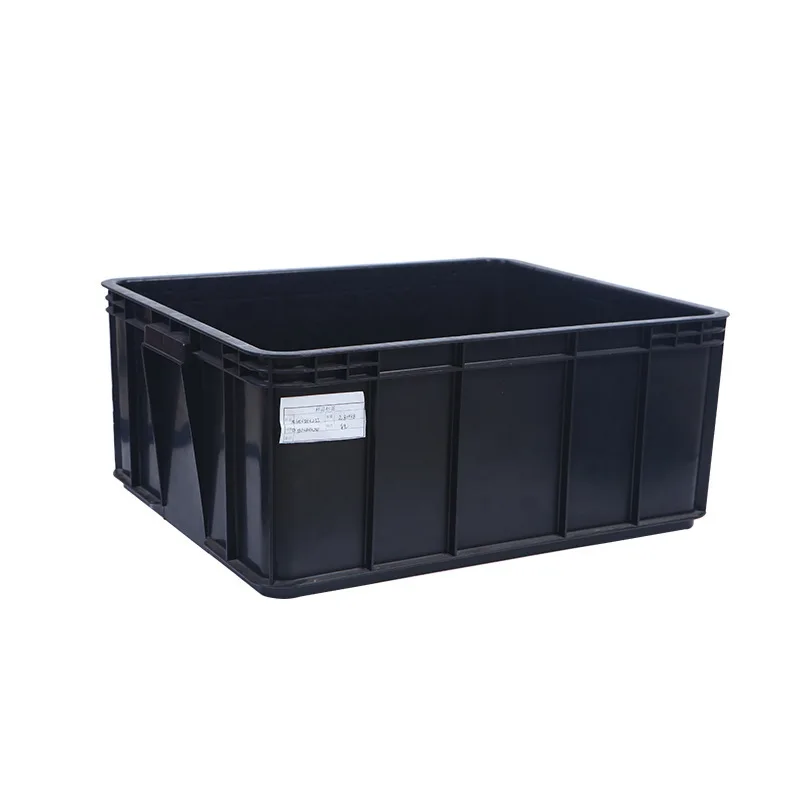 Industrial Design Heavy Duty Stackable ESD Containers Black Antistatic Big Plastic Storage Tool Box Electronic Component