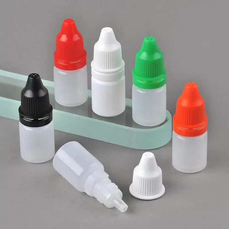 High quality 3-100ml dropper bottle extruded plastic medical dropper bottle  medical sealed eye drops bottle