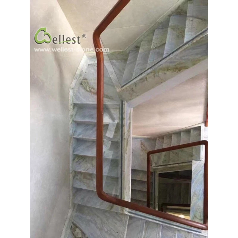 China fantasy blue and purple onyx marble wall art marble purple tile for high-end family project