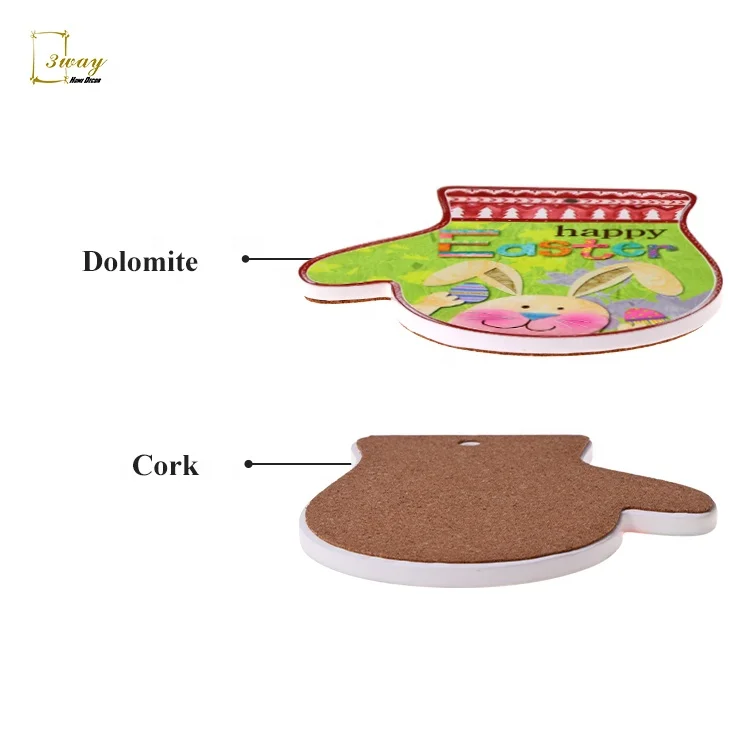 OEM custom amazon Christmas Halloween  cup mats pads placemat tile ceramic cup coasters for desk table drinks decoration