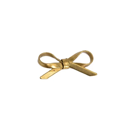 Butterfly shape design semi-finished bow knot metal jewelry findings from Chinese factory