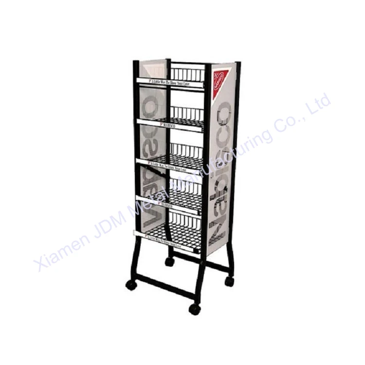 customize multi layers Shelf Movable Beverage Dispense Water Bottle Container Tin Can Display Stand Rack