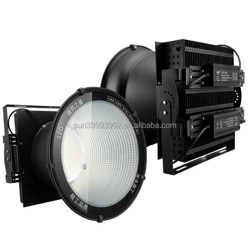 Best LED Lighting 150lm/w high power construction lighting 500W 800W 1500W 1000w led stadium flood light with 5 years warranty