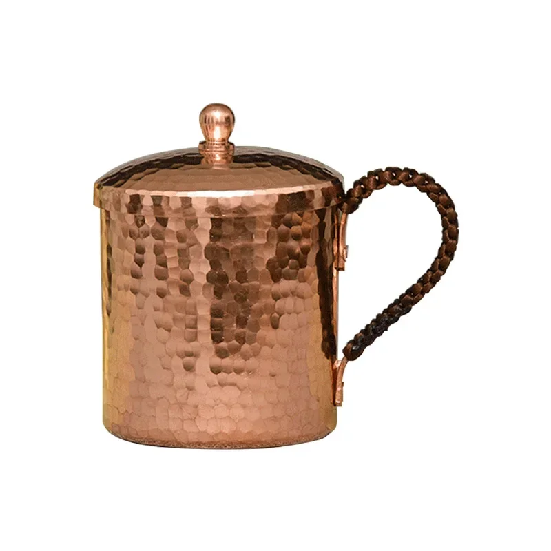 Premium Quality Moscow Mule Mug Hammered Cups Heavy Yellow Copper Rose Gold 100% Handcrafted Pure Solid Brass Mugs