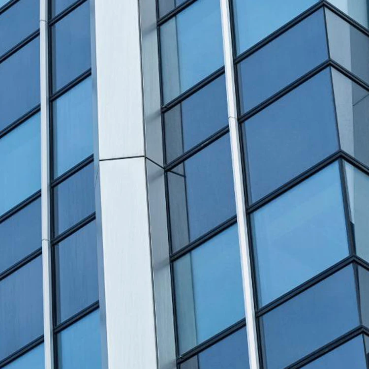 2024 Modern Insulated Tempered Aluminum Profile Price Cost Per Square Metre Glass Curtain Wall Building