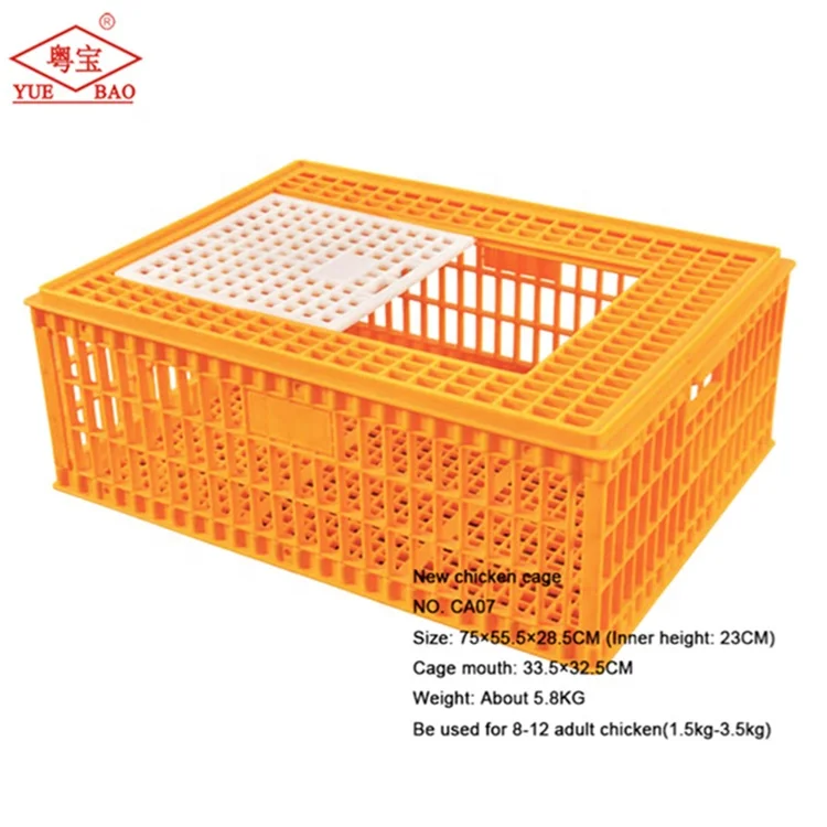 Rooster Cages Plastic Transport Crates for Live Chicken for Animal