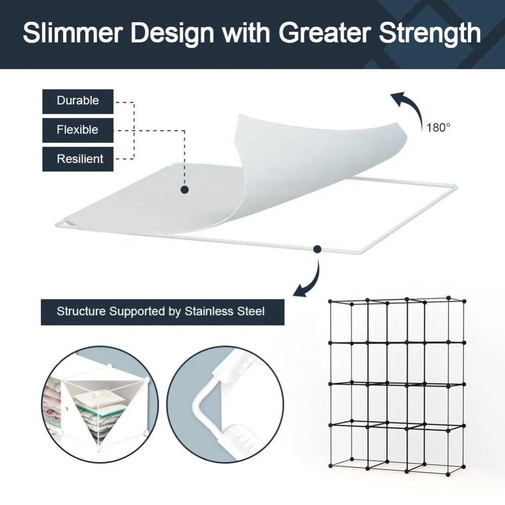 Wardrobe for Hanging Clothes, Combination Armoire, Modular Cabinet for Space Saving