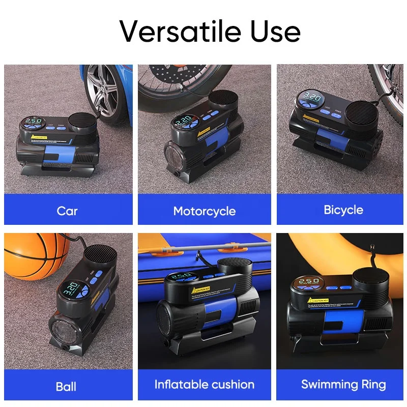 Шинный насос портативный воздушный компрессор 12V Авто 150PSI быстро надувать с цифровой манометр для автомобиля шины велосипеда