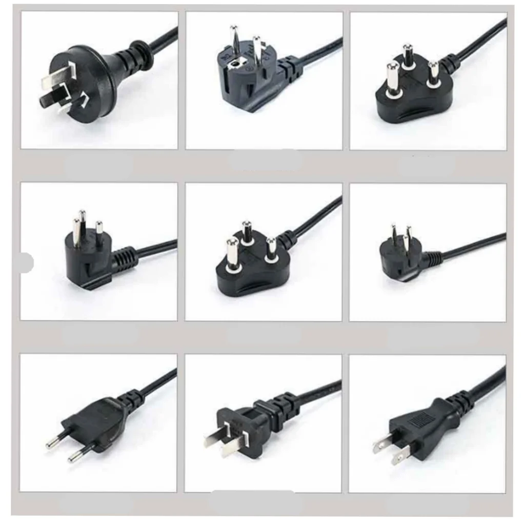 Pure Copper 1.5m Korea Plug Single-ended bare wire-tail power cord 0.75 square Korea two core bare cable