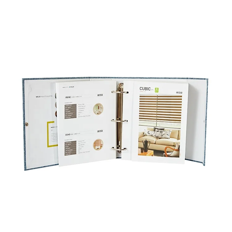 High-end Display Sample Book Customized Design  for Fabric Blind Samples