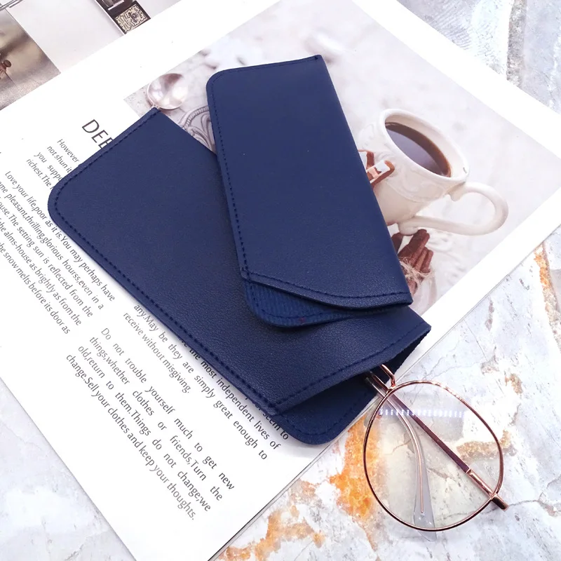 Wholesale Leather Glasses Case PVC Leather Folding Sunglasses Packaging Boxes
