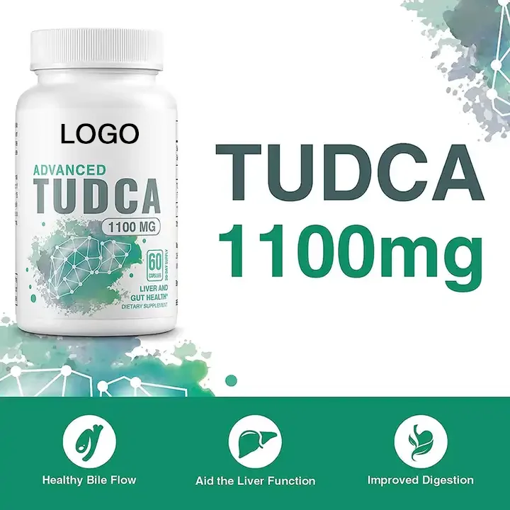 Private label поддержка печени TUDCA чистый порошок 500 мг Tauroursodeoxycholic кислота капсулы