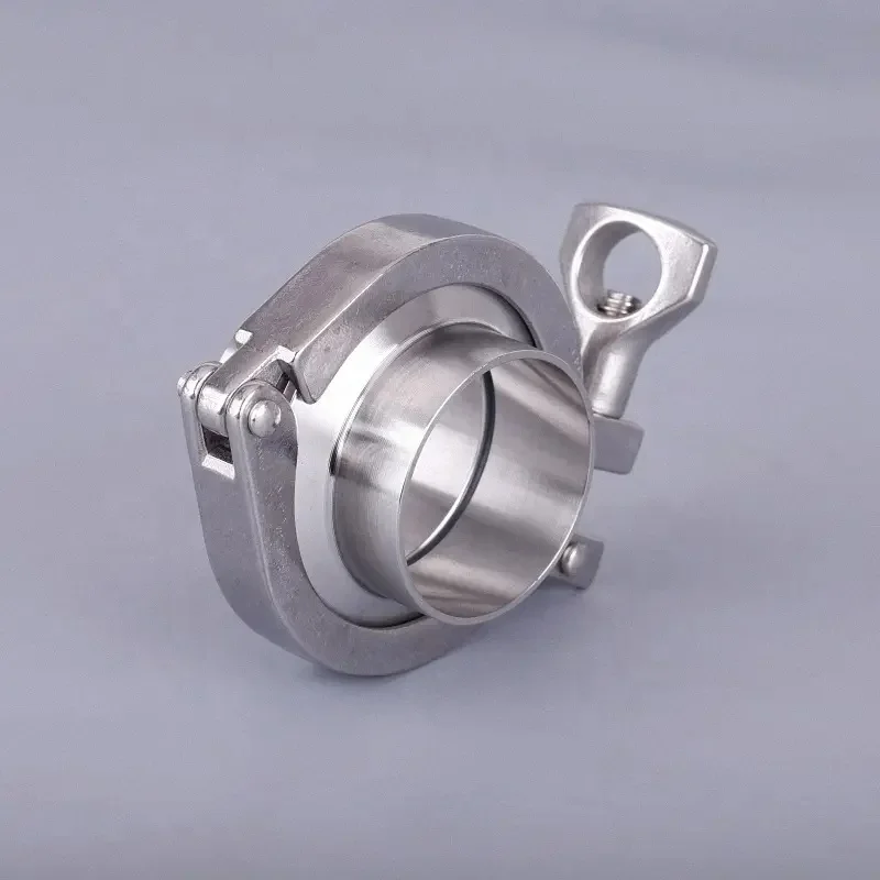 sanitary stainless steel SS304  SS316L  3A/SMS/DIN/ISO standard tri clamp union( 1 heavy duty clamp+2 ferrules+1 gasket)