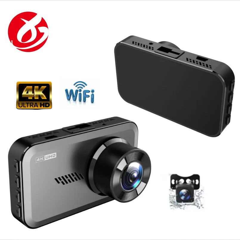 Low Price 4k 1080p Camera 3 Inch Dual Lens Waterproof Support Multilingual Car Dvr Rear View Mirror Driving Recorder