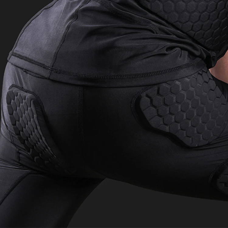 
Padded Compression Shorts Hip Thigh Protector for Football Paintball Basketball Ice Sports Basketball Football Soccer Tennis G&J 