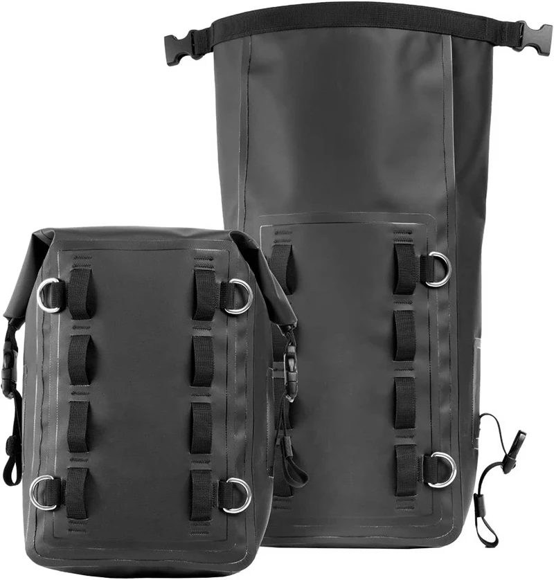 16-Liter Capacity Waterproof Roll-Top Motorcycle Bag Fits Any Motorcycle