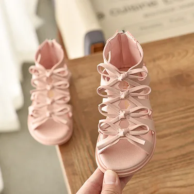 
Baby Girls Classic Sandals Infant Kids Elegant Princess Shoes Baby Sandals Kids Shoes Soft Zipper Comfortable Flat Shoes 