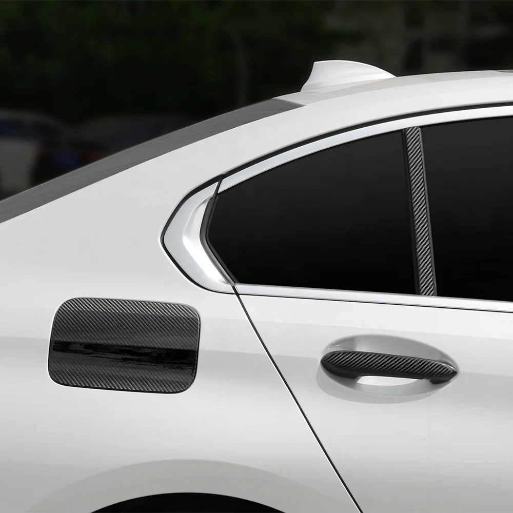 Роскошные автомобильные аксессуары крышка бака из углеродного волокна для топлива и бензобака Обложка BMW 3 325li Стайлинг