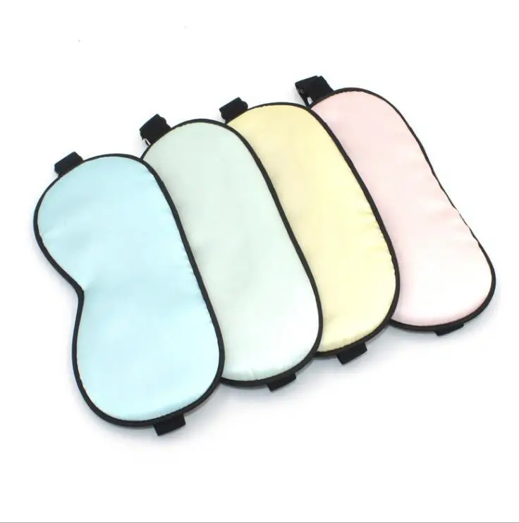 Hot Sale Logo Printed Travel Silk Eye Sleep Mask Eye Patch/Mask For Eyes Relaxing