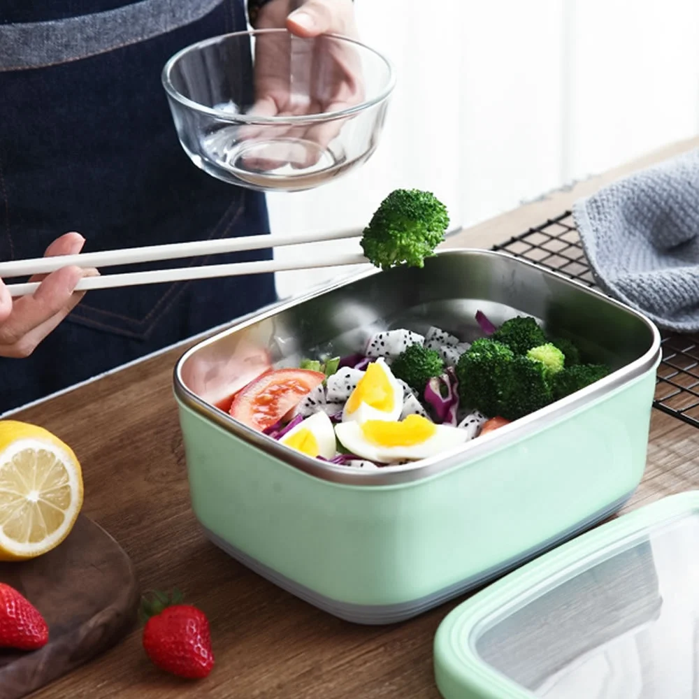 Colorful Printed Stainless Steel Lunch Box Vacuum Insulated Pot  Lunch Keeper Jar Food Containers