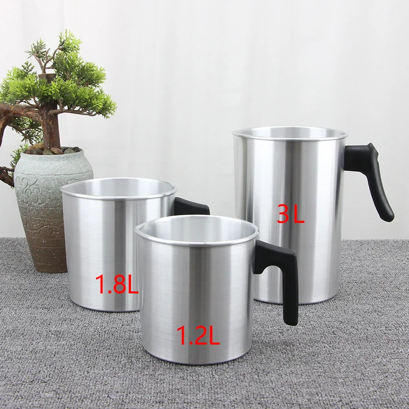 Aluminum 1.2L 1.8L 3L Wax Melting Cup-Scented Candle DIY Making Tools with Wick Stickers Flakes for Pouring Making Candles