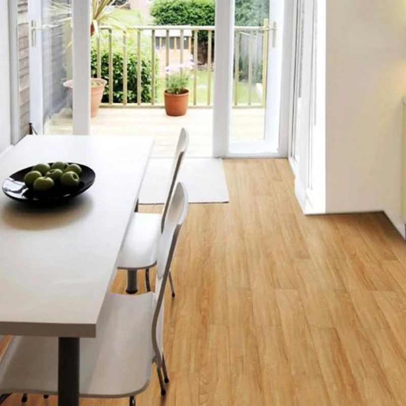 China Stainless Moisure Proof House 5Mm White V Groove Vinyl Laminate Floor With Back Cotton
