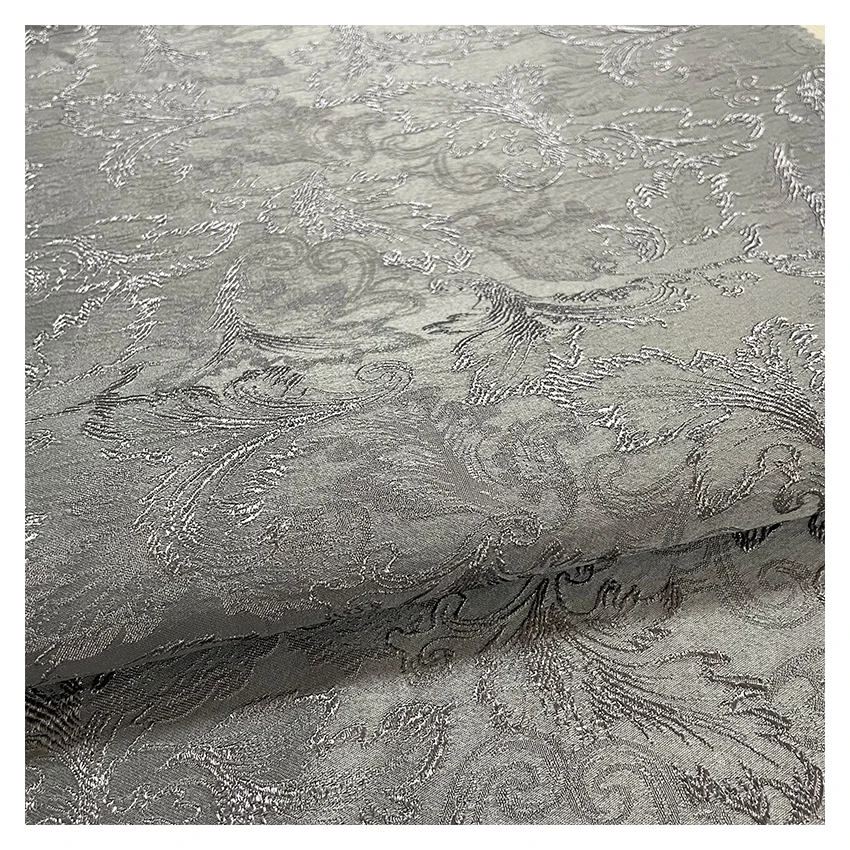 Shao Xing 2023 New Style Spring High Quality Woven Jacquard Fabrictr  Two Ton TR Jacquard Satin  Fabric   Muslim Abaya Fabric