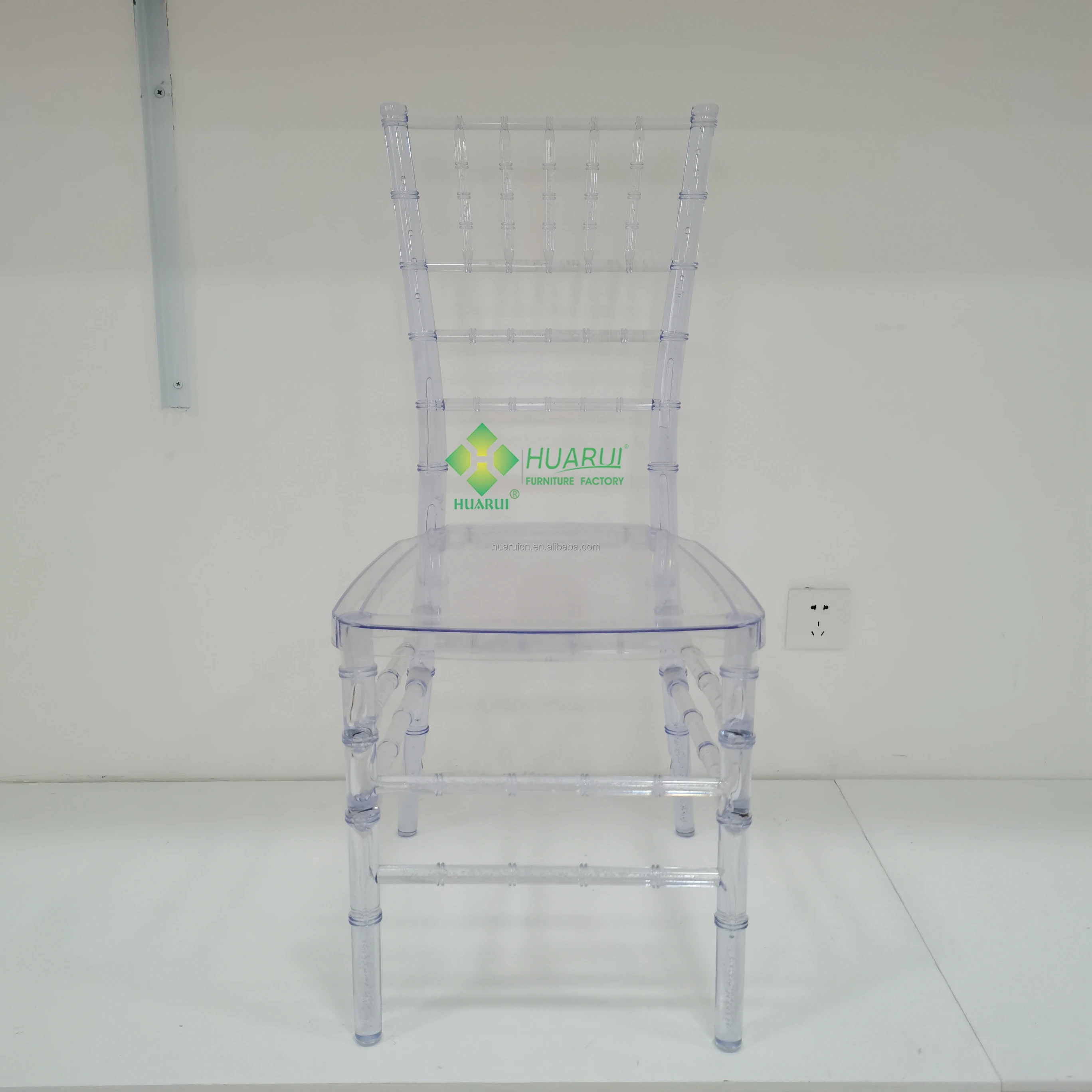 Chiavari Tiffany Banquet Chair Crystal Clear PC Plastic Modern Style for Weddings Dining Hotels and Outdoor Use