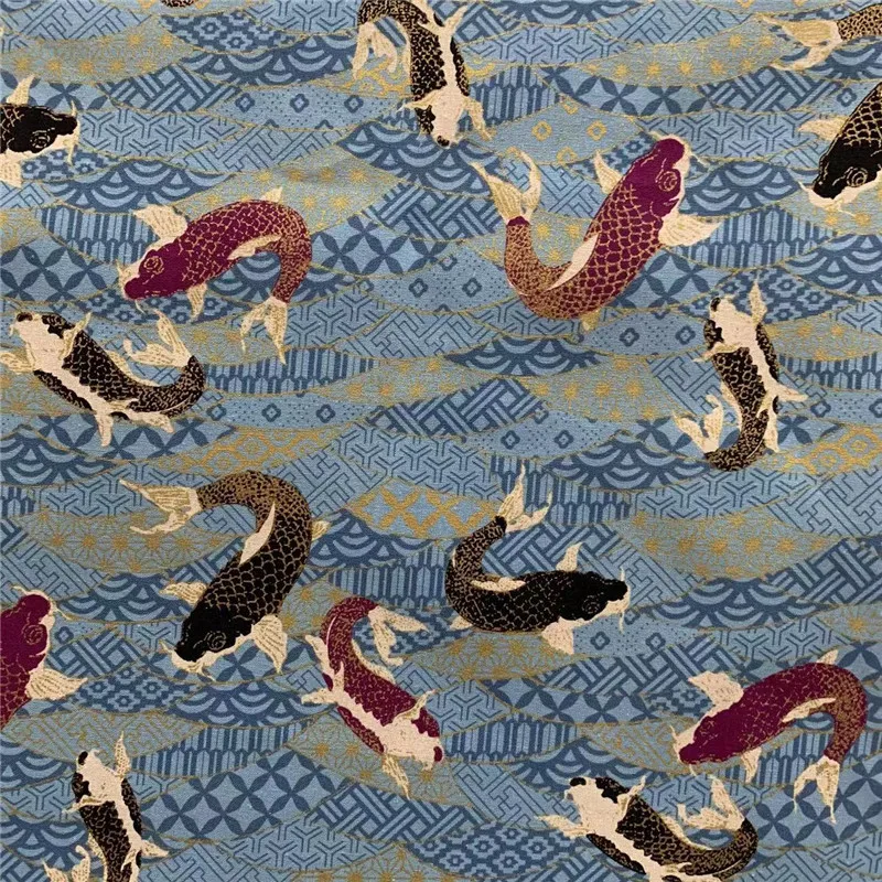 new design 16s 60*60 japanese fabric dragon japan prints 100% cotton