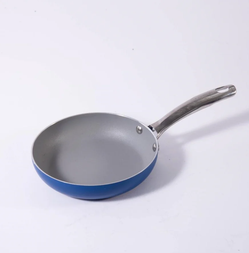 3 Pcs Nonstick Aluminum Frying Pans, Skillet Pan Egg Pan Set with Stainless Steel Handle