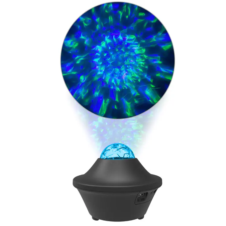 Hot selling 7.5W RGBW led water ripple night light bedroom sleeping star projector