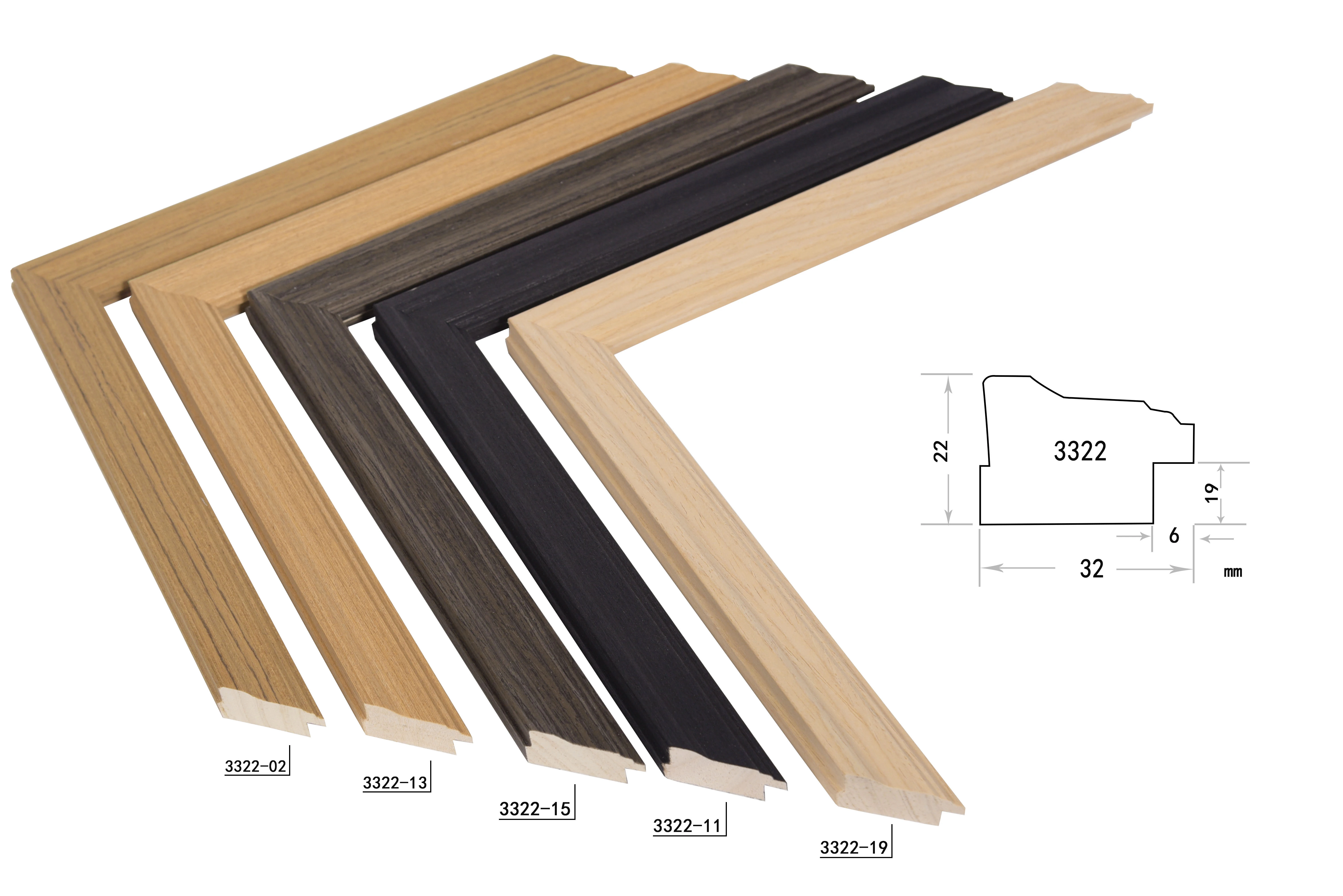 custom solid wooden Picture painting frames wholesale pine wood Frame Moulding