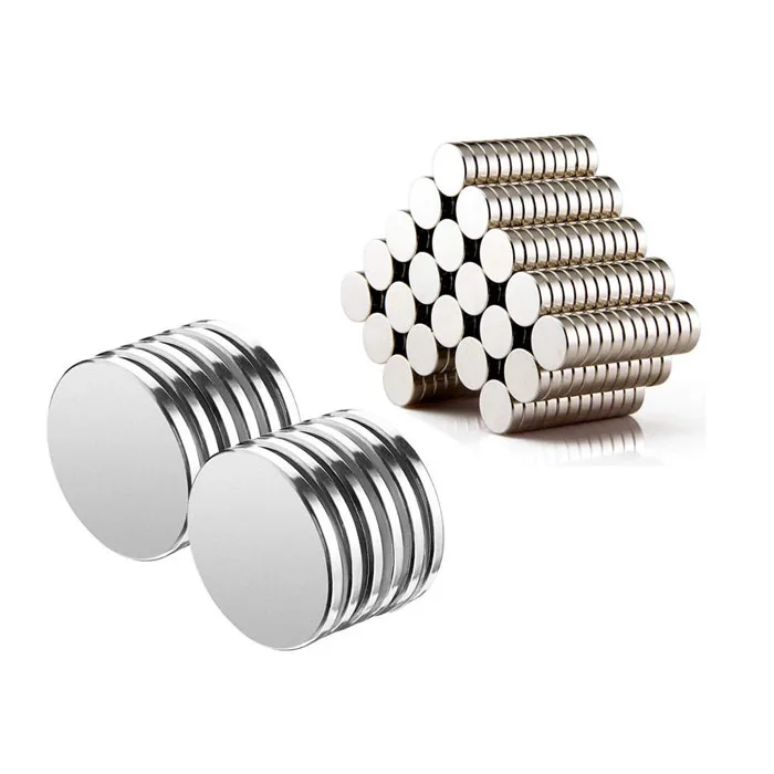 Magnetic Material Low Weight Loss Nickel Plated Disc Neodymium Magnets