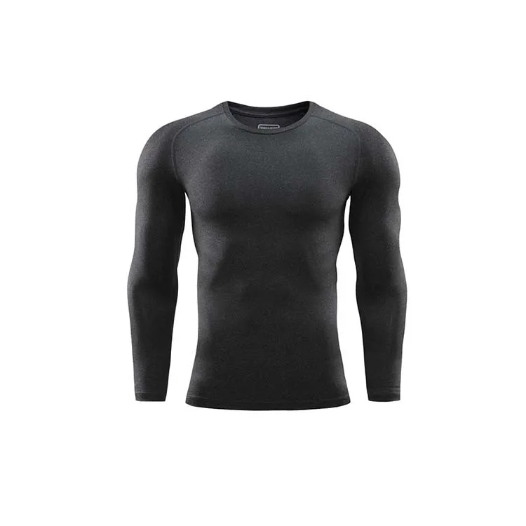 Wholesale Custom Logo T-shirt Tight Men Long Sleeve T-shirt Compressed T Shirt For Man