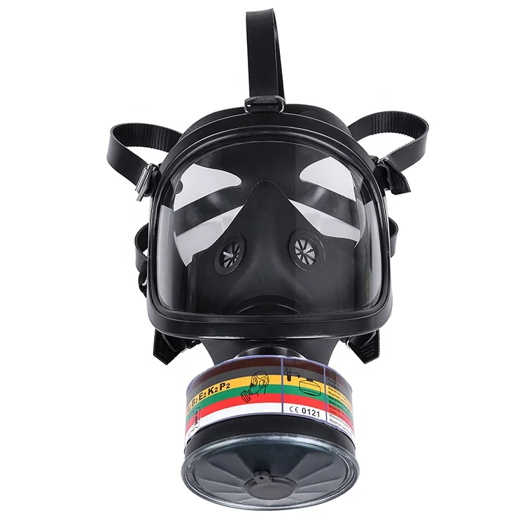Reusable and Adjustable-size Full-face Gas Mask Supply Type Chemical Gas Respirator