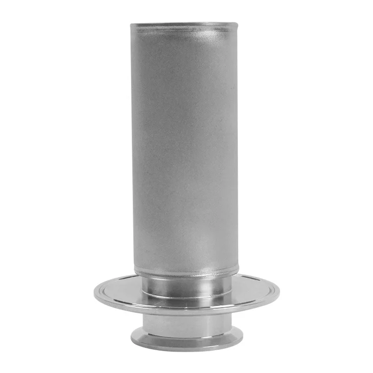 TOPEP Customized Washable SS316L Powder Sintered Filter 106*180 Dia60 Industrial Filter with Quick Install Interface