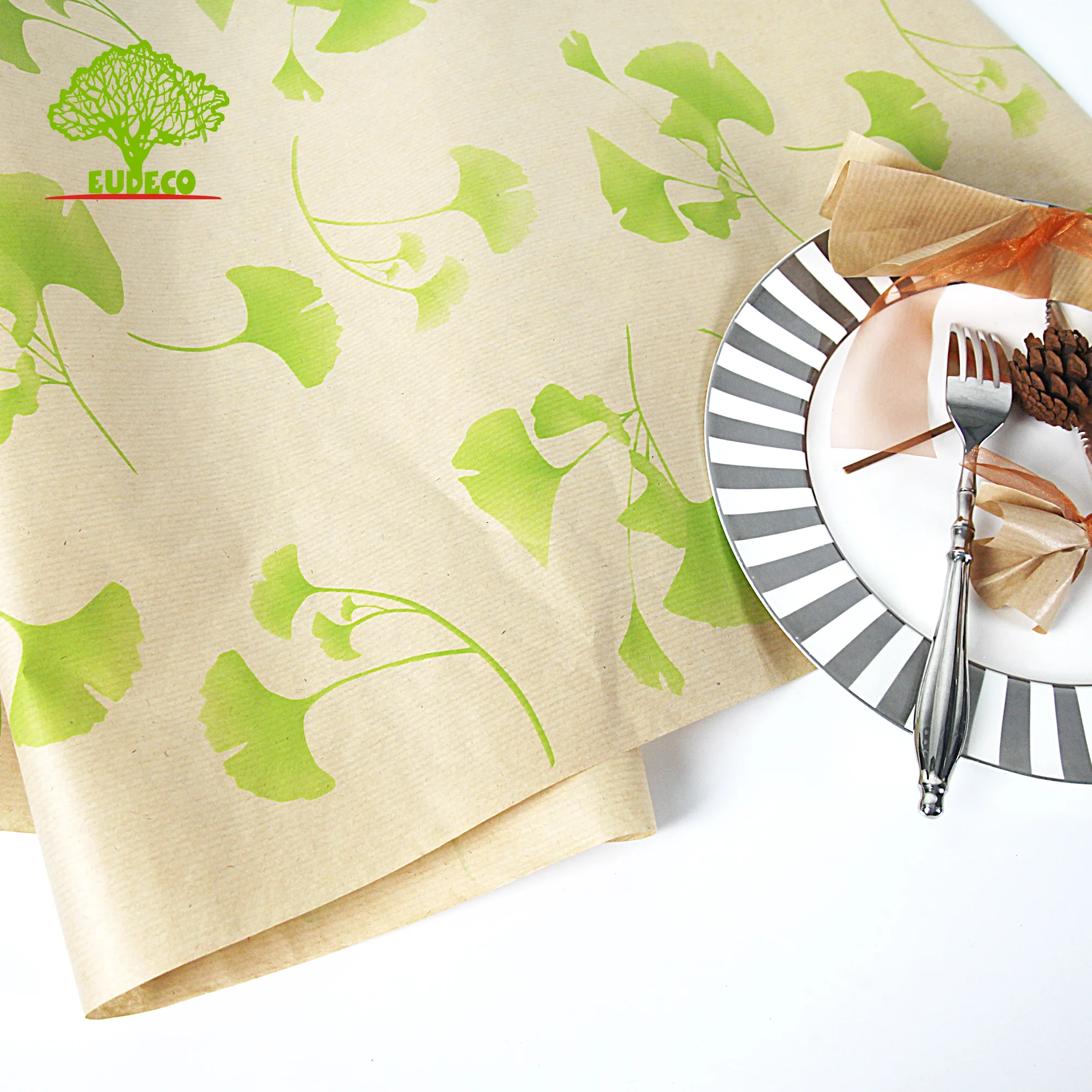 
Brown Kraft Paper Sheets Roll Tape Custom Logo Printed Gift Wrapping Paper Sheet Top Selling Products 