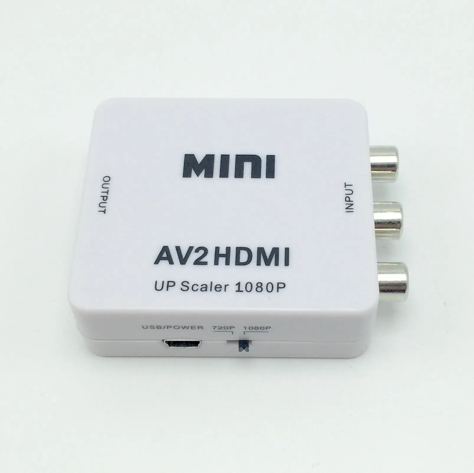 Преобразователь 720p/1080p AV2Hdmi в коаксиальный HD с аудио 3,5 мм